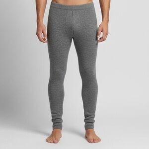 Vintage Gray Wool Long Johns - Small / Medium